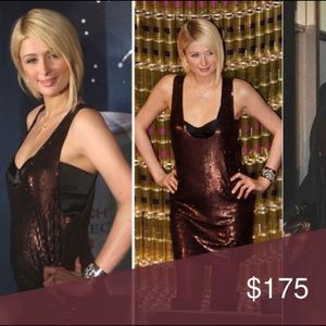 YaYa Aflalo Bronze Sequin Dress